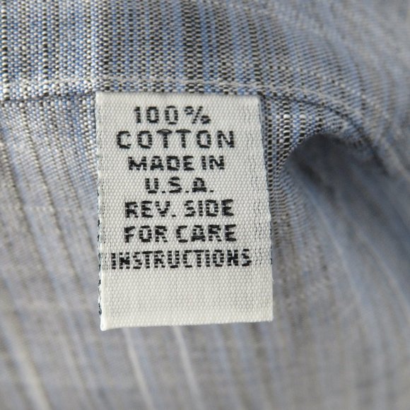 andrew david* Men's Long Sleeve Button Down Curved Hem Pocket Shirt~ Size Large - Picture 4 of 11